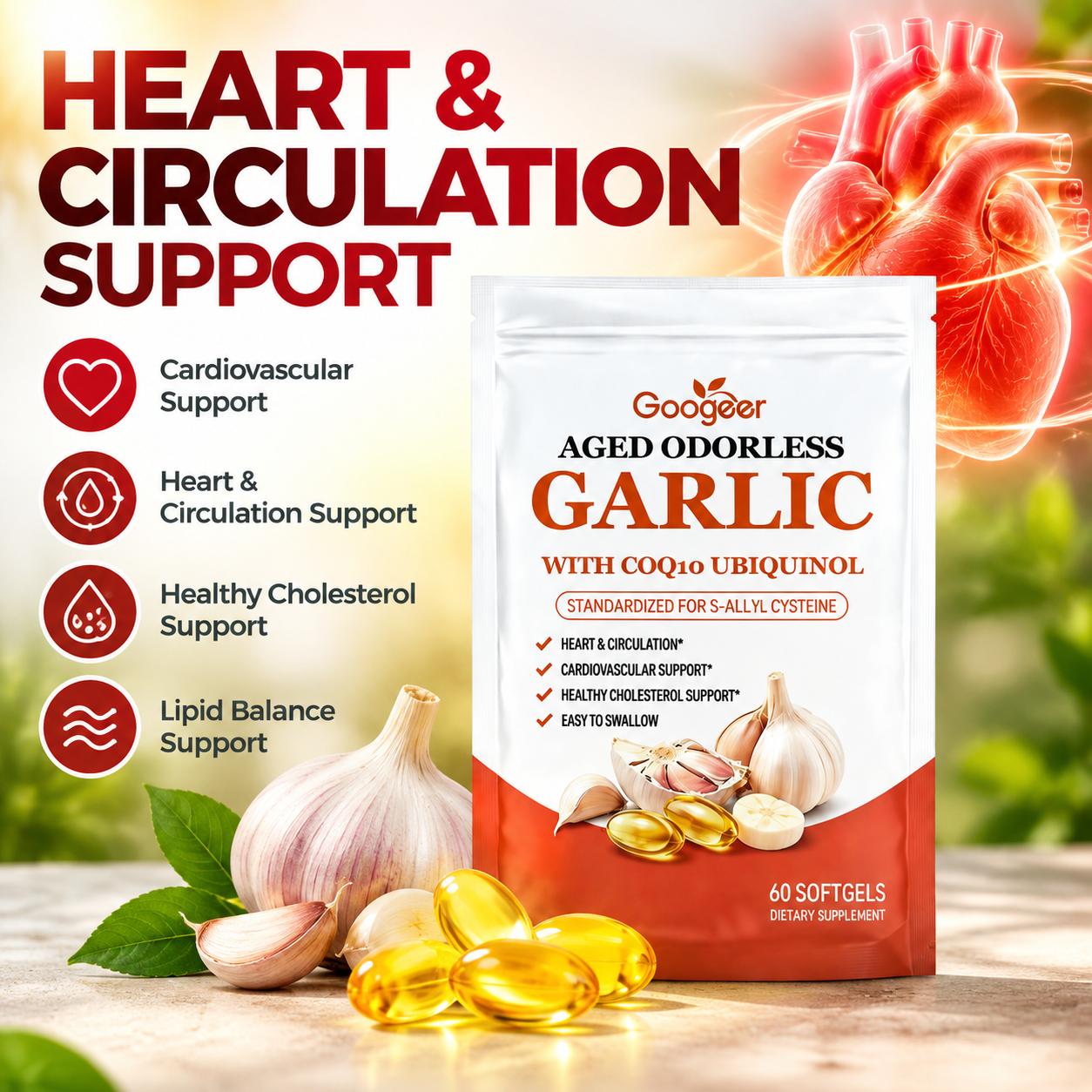 Aged Odorless Garlic Softgels  - Coq10 Ubiquinol Softgel 评论和价格
