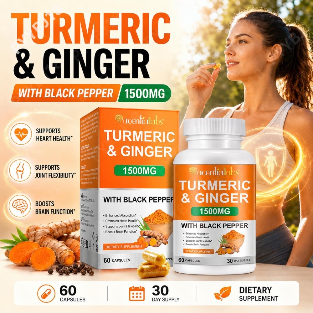 Turmeric & Ginger Capsules wit - Turmeric Curcumin Capsule 评论和价格